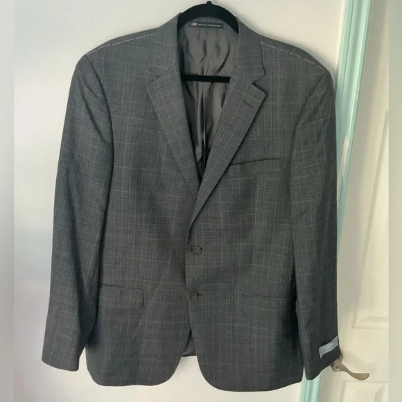 Hart Schaffner Marx Plaid Pattern Blazer 44